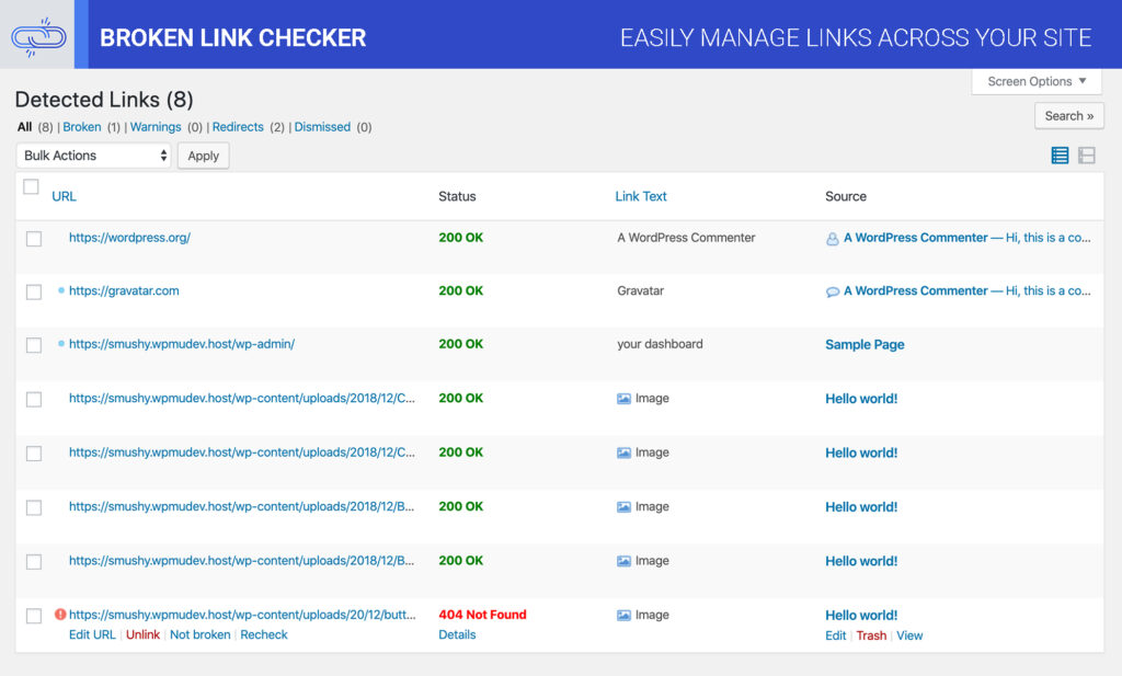 Broken Link Checker