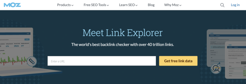 Moz Link Explorer SEO tool