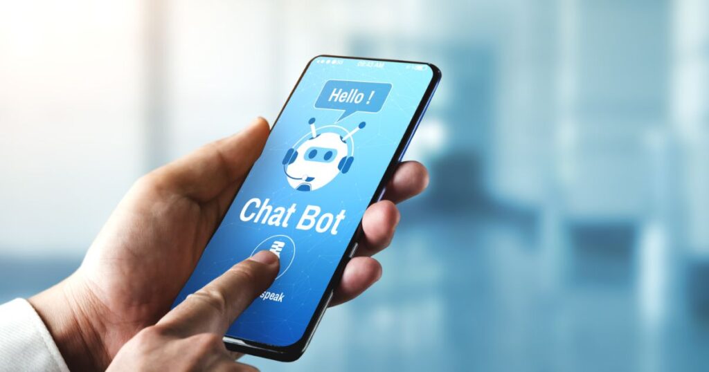 chatbot smart digital customer service application concept